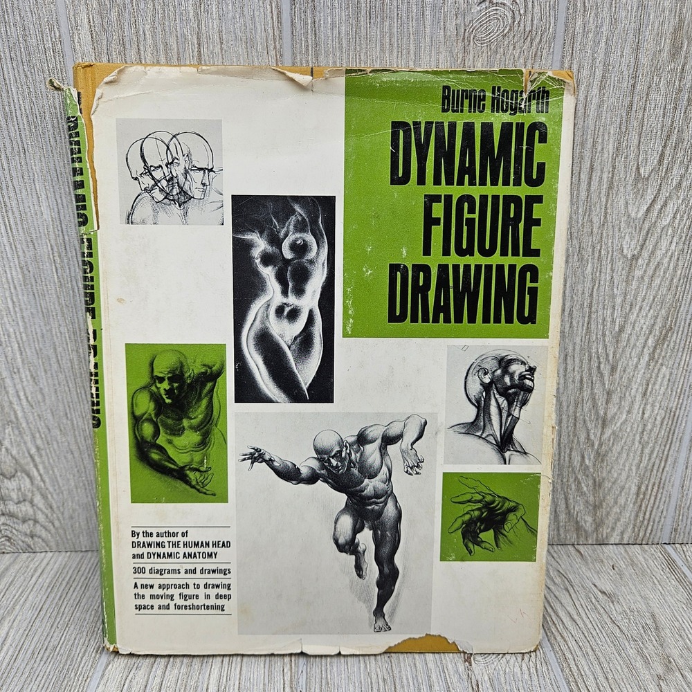 Dynamic Figure Drawing Burne Hogarth 1970 Hardcover Art Instruction Anatomy Book